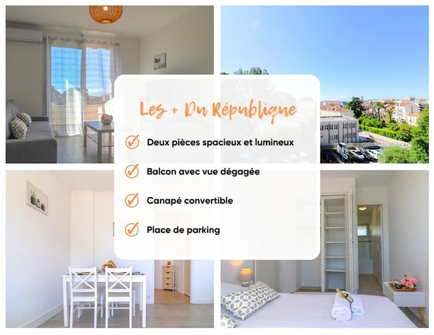 Appartement Le Republique By Apirent #balcon #climatisation #parking Cannes